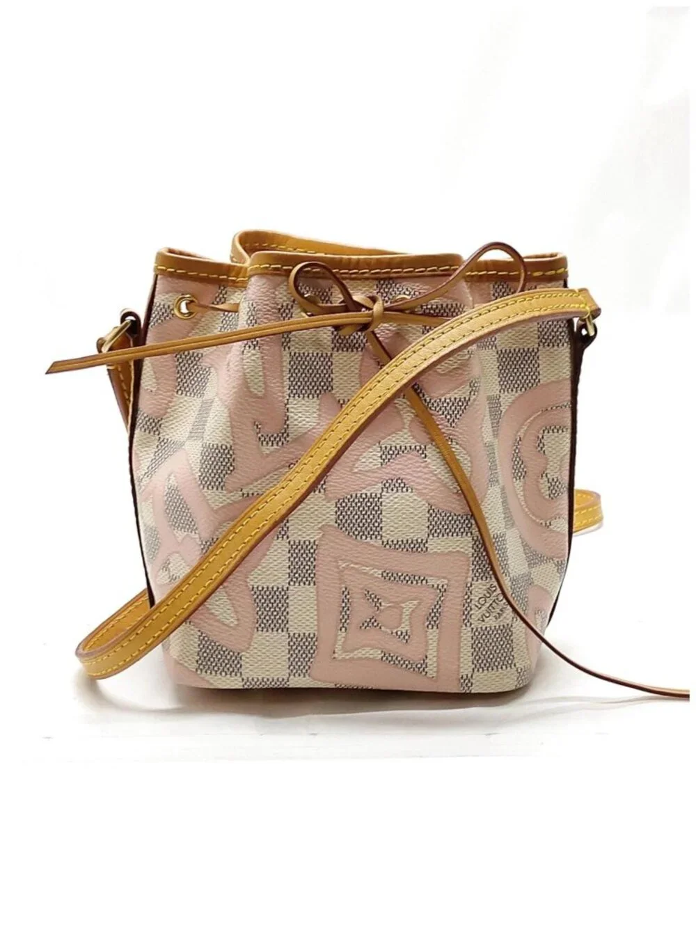 Authentic Louis Vuitton Tahitienne Nano Noé Pink Bucket Bag